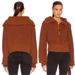 VARLEY Mentone Half-Zip Chunky Knit Pullover Small